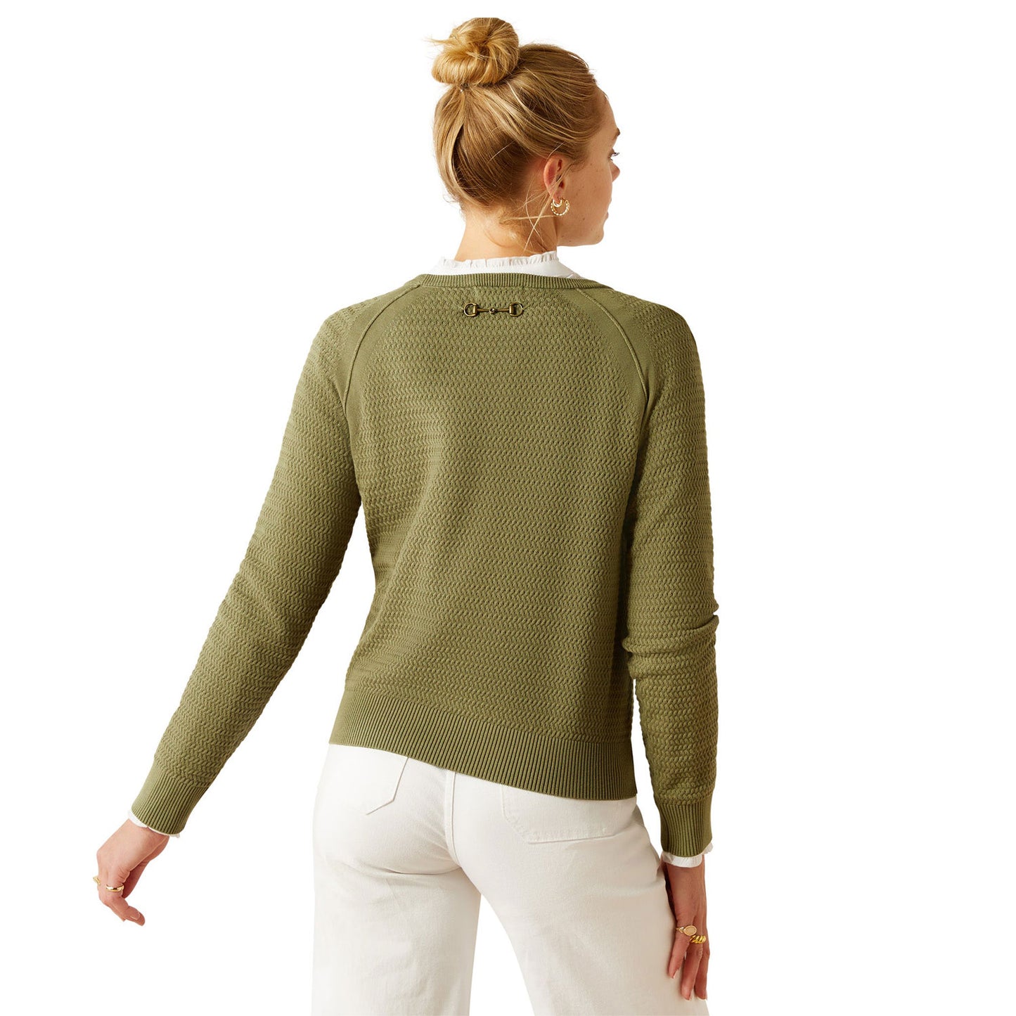 Ariat Women's Cambeck Sweater - Oil Green