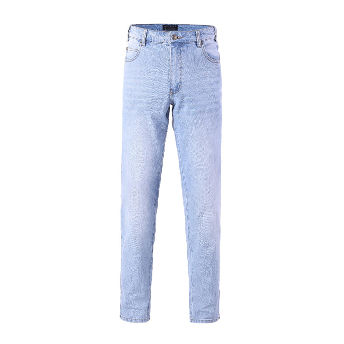 Pilbara Men's Distress Denim Stretch Jeans - Acid Wash