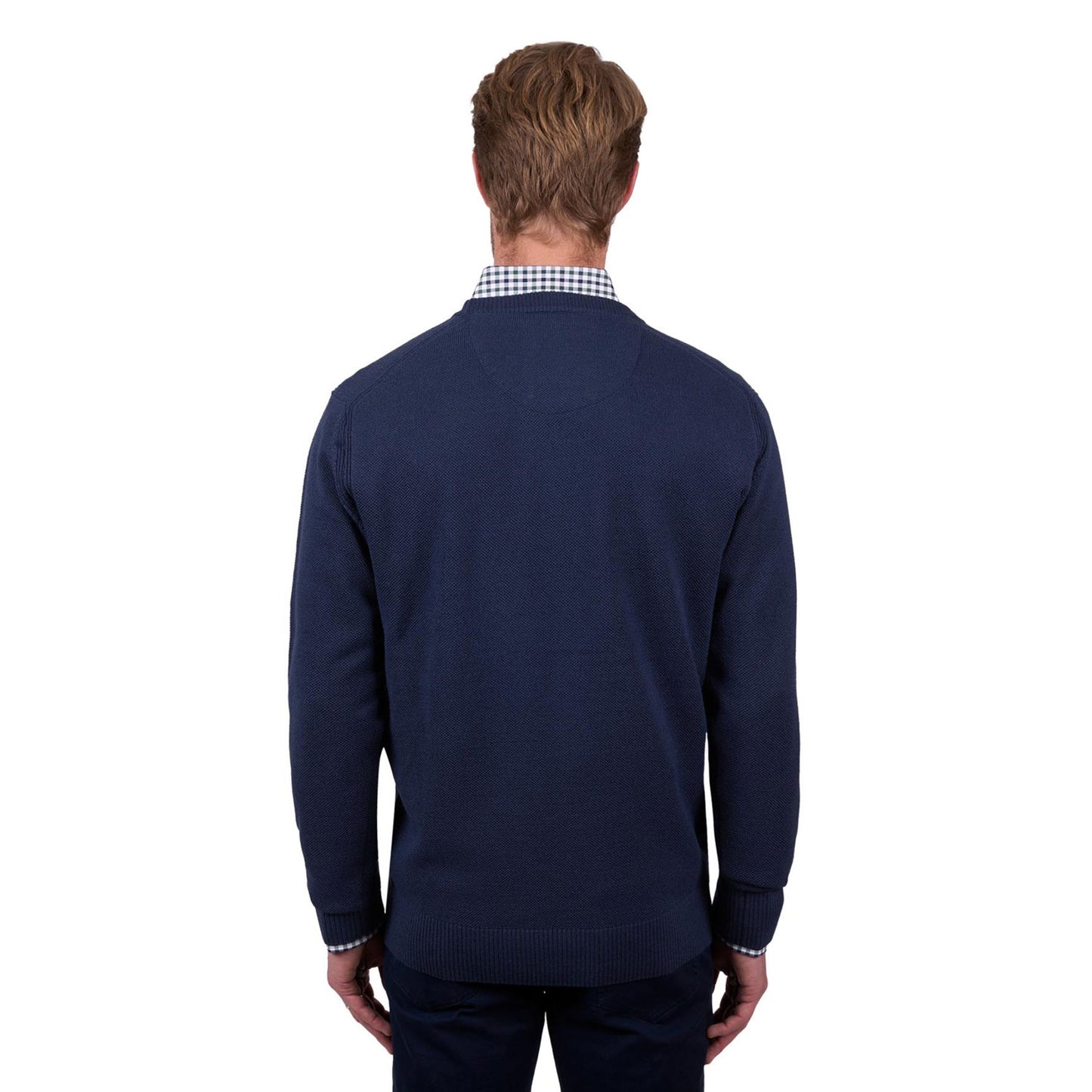Thomas Cook Men's Raff Merino Blend Crew Jumper - Blue