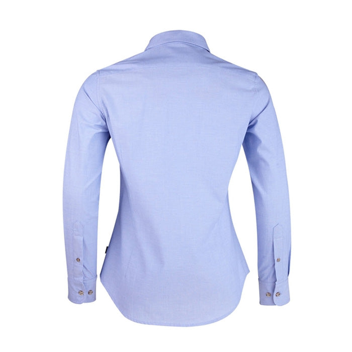Pilbara Ladies Chambray L/S Shirt - Chambray Blue