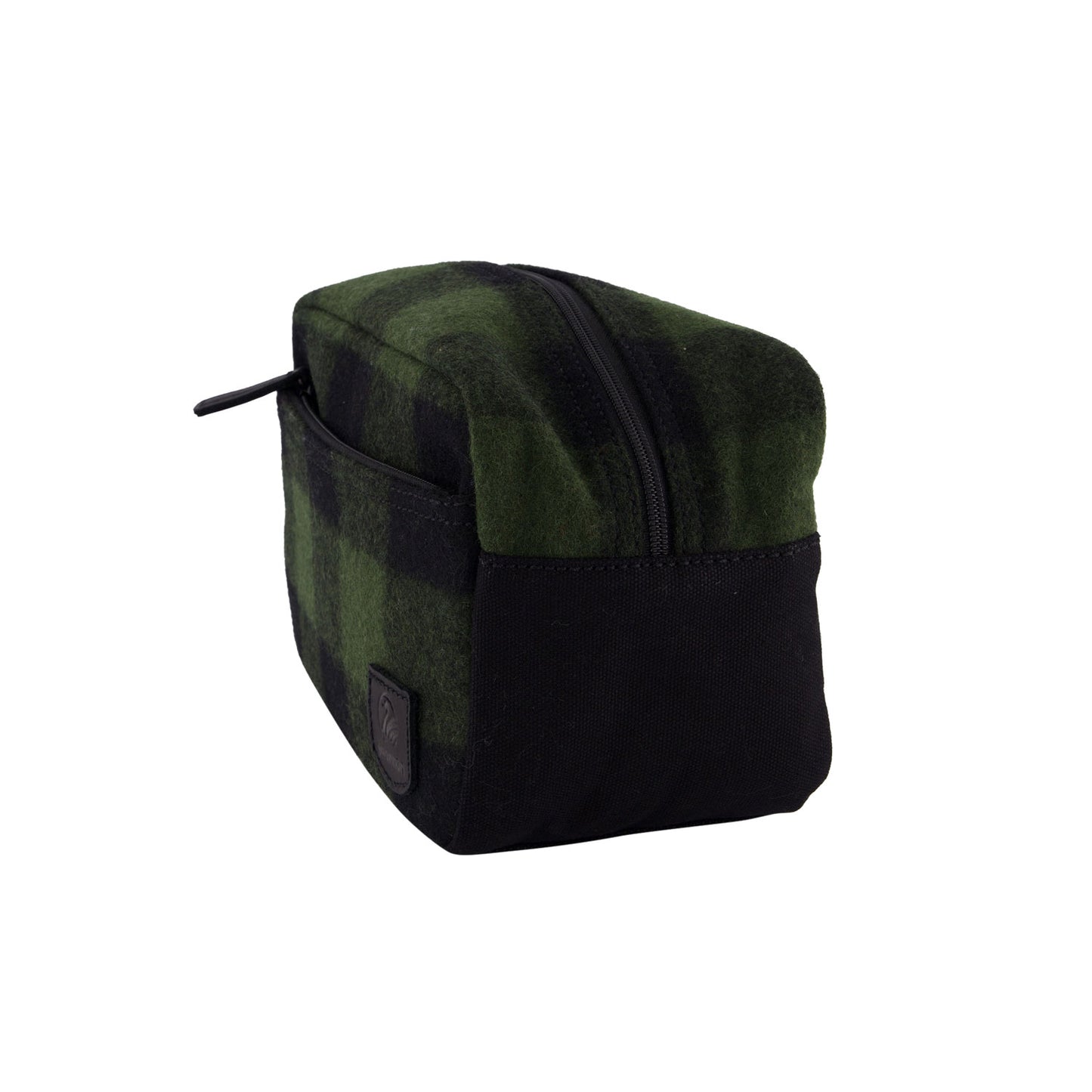 Swanndri Island Bay Wash Bag - Olive/Black Check
