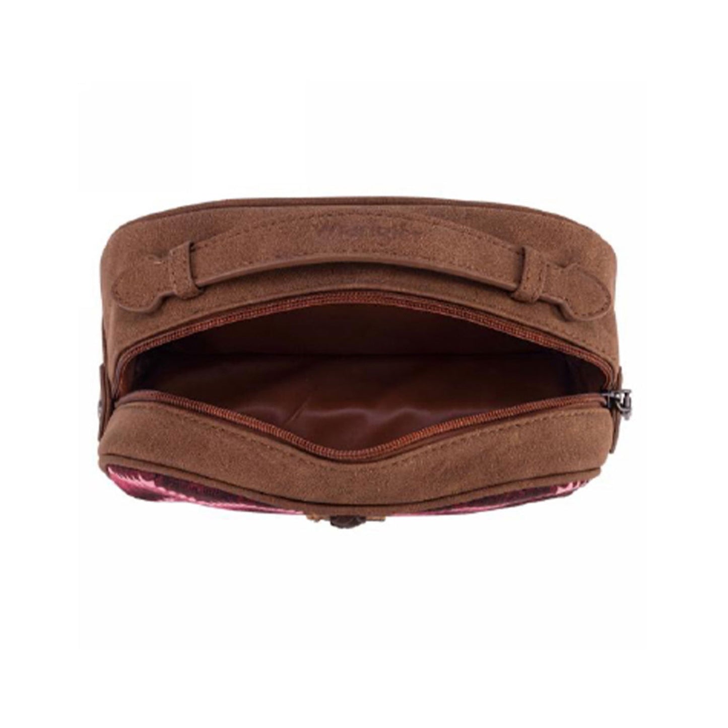 Wrangler Embroidered Cosmetic Bag - Camel