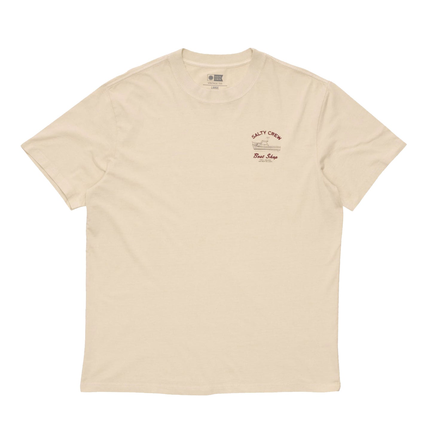 Salty Crew Boat Shop Vintage S/S Tee - Sand