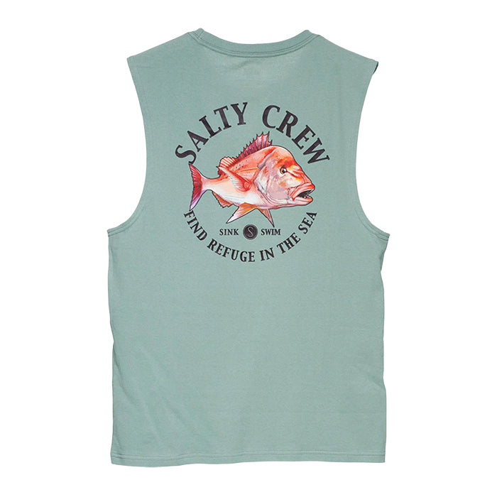 Salty Crew Snap Attack Muscle - Moss