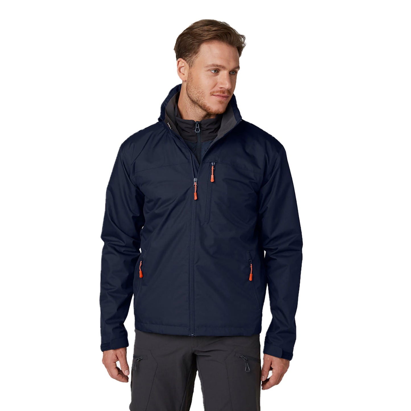 Helly Hansen Men's Crew Hooded Jacket 2.0 - Navy