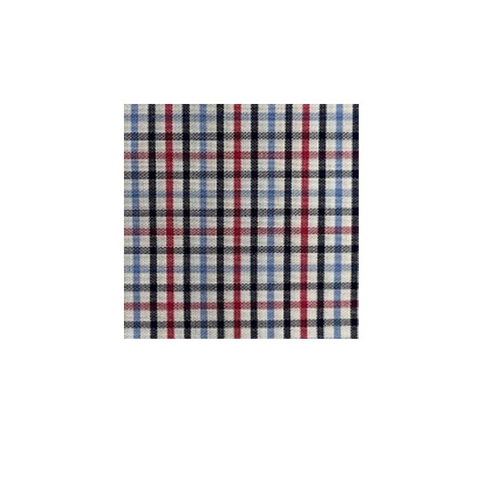 Pilbara Men’s Check Dual Pocket L/S Shirt - Red/Blue/Black/White Check