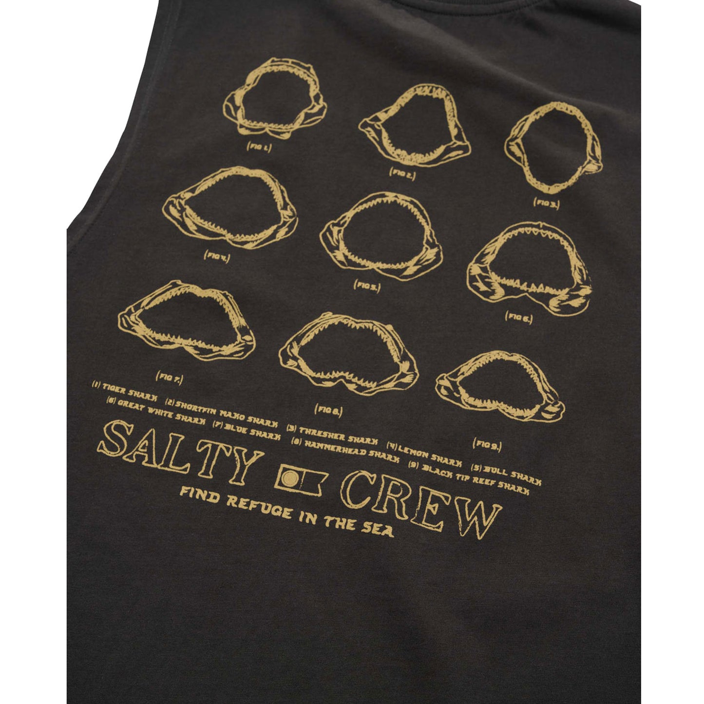 Salty Crew Jawbone Muscle Tank - Vintage Black