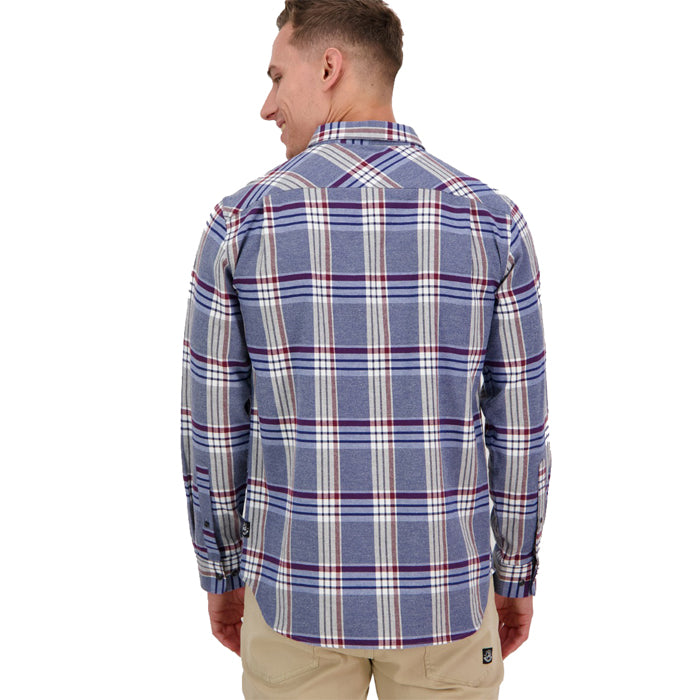 Swanndri Men's Hillhead Long Sleeve Shirt - Blue