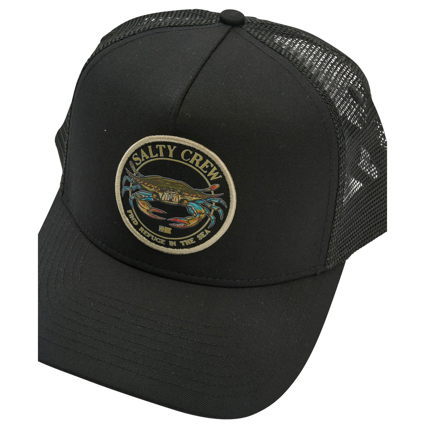 Salty Crew Jimmy 5 Panel Trucker Cap - Black