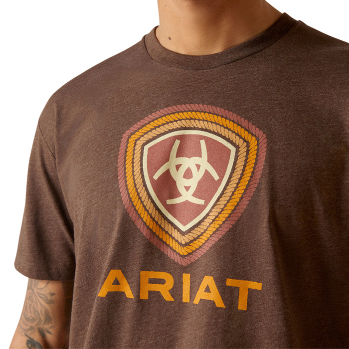 Ariat Rope Lockup Tee - Brown Heather