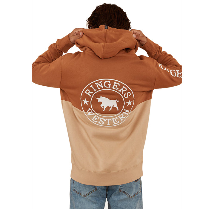 Ringers Western Hahndorf Men's Hoodie - Toffee/Dark Sand