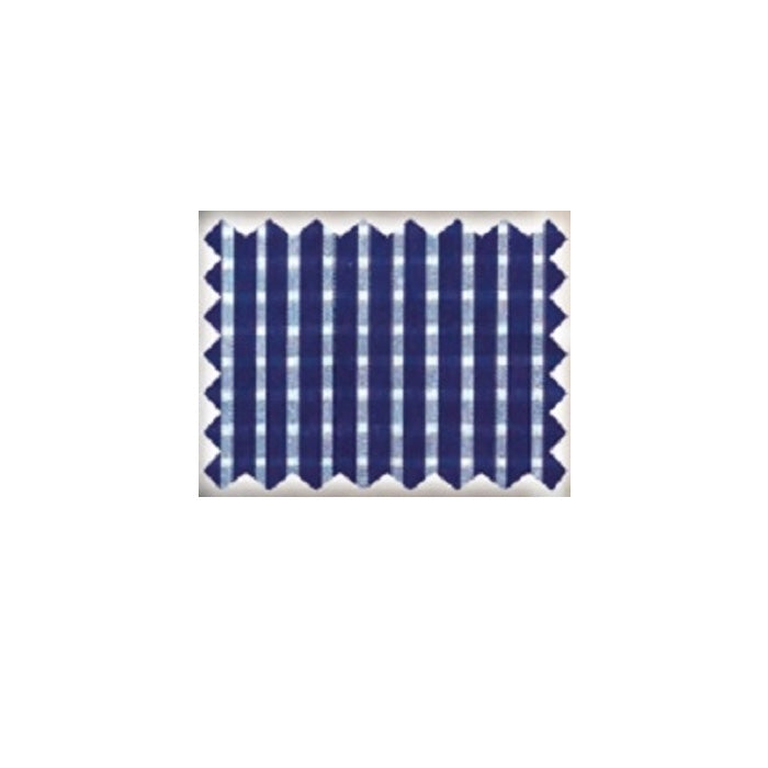 Pilbara Men's Check Double Pockets L/S Shirt - Royal/White