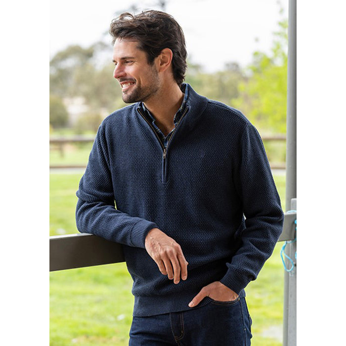 Thomas Cook Men's Ryan 1/4 Zip Jumper - Petrol
