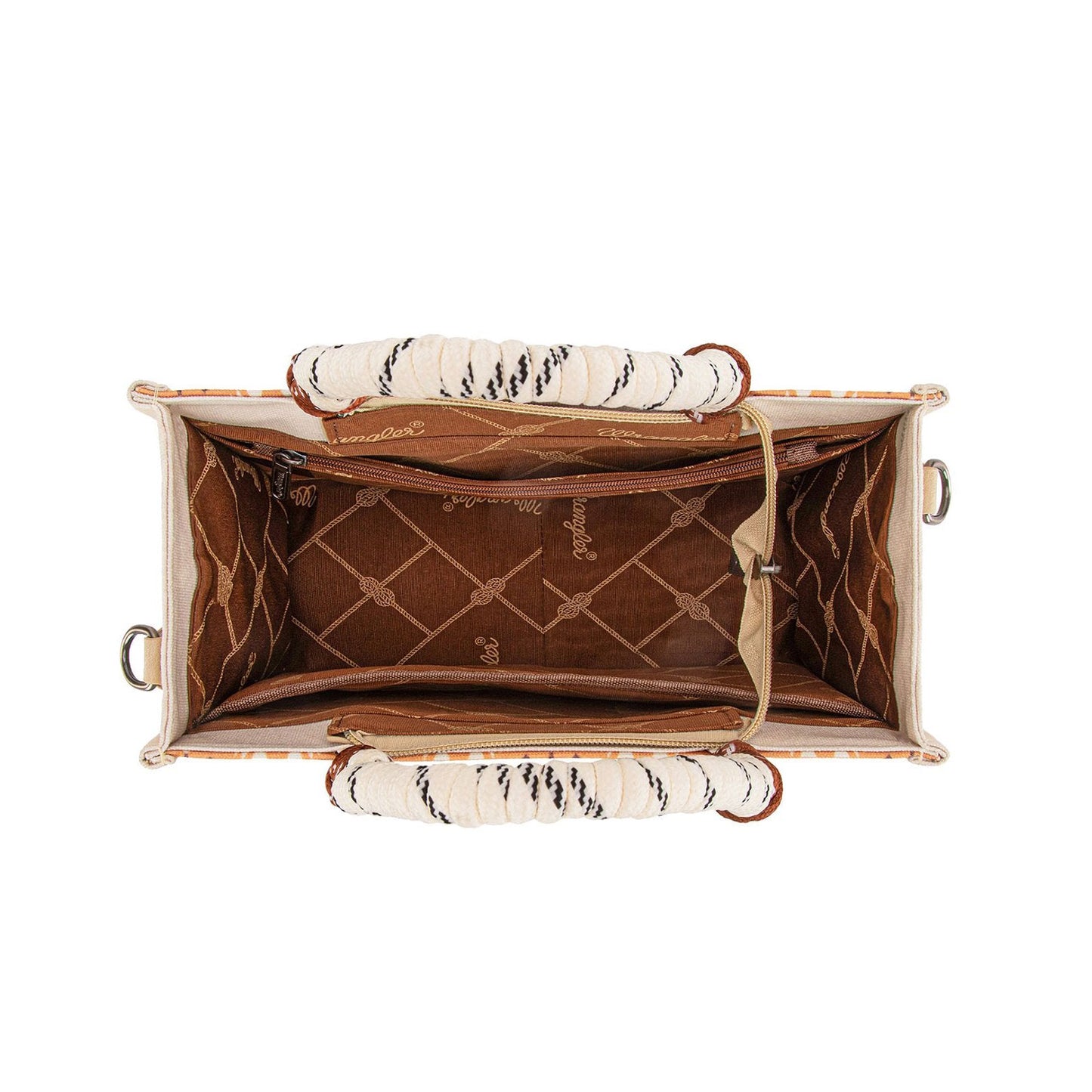 Wrangler Southwestern Rope Handle Bag - Mocha