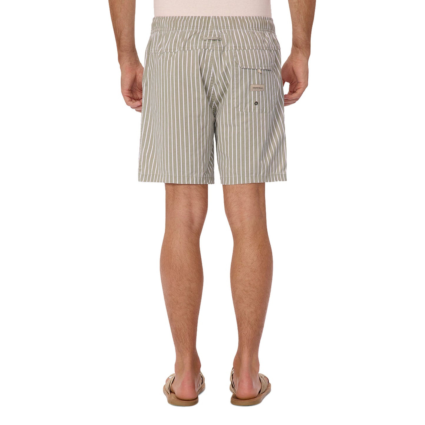 The Antoni Swim Short - Olive/Off White