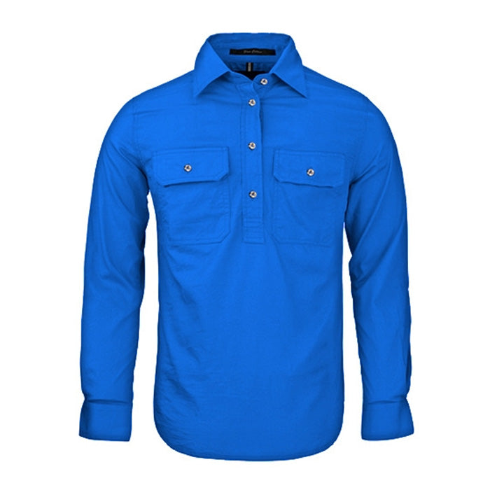 Pilbara Ladies Closed Front L/S Shirts - Dark Colours