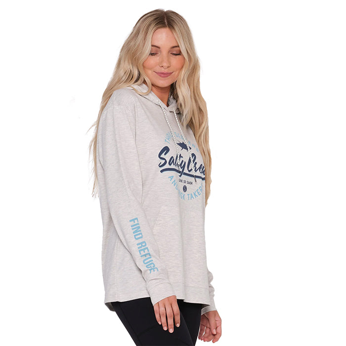 Salty Crew Scripted Mid Weight Hoody - Vintage White