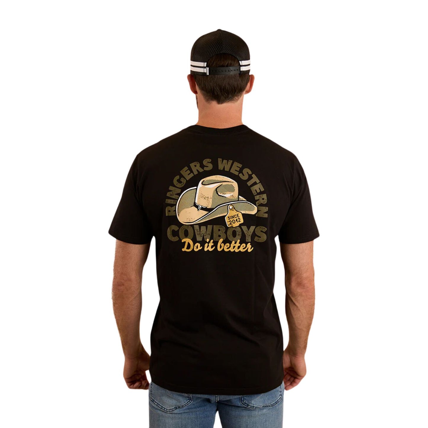 Ringers Western Cowboys Do It Better Unisex T-Shirt - Black