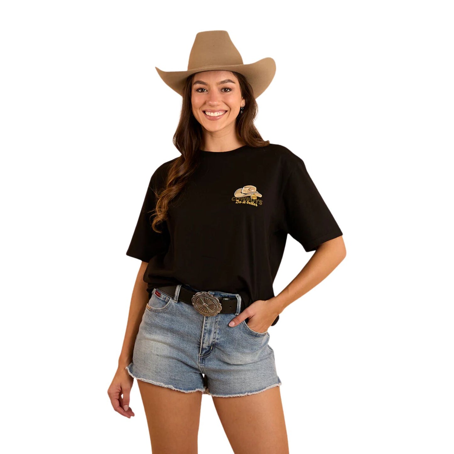 Ringers Western Cowboys Do It Better Unisex T-Shirt - Black