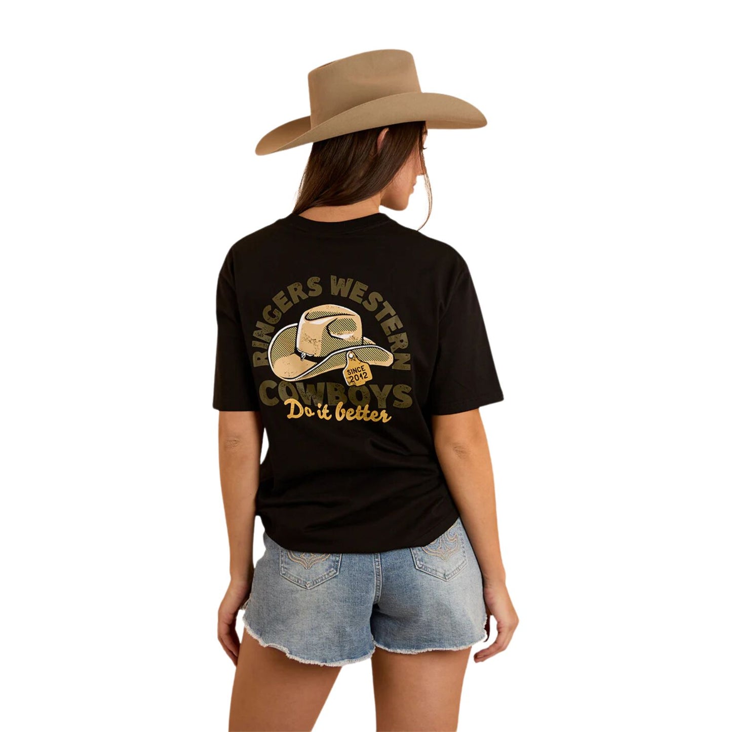 Ringers Western Cowboys Do It Better Unisex T-Shirt - Black