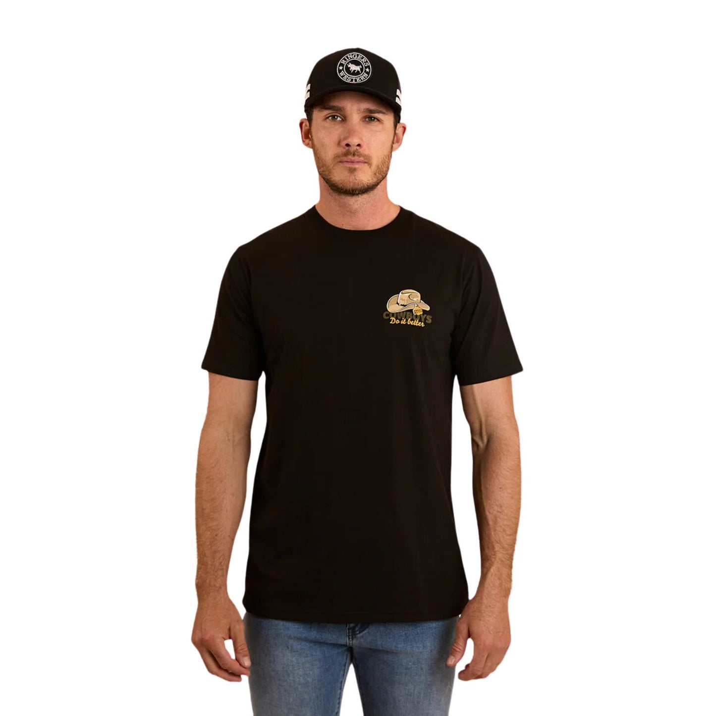 Ringers Western Cowboys Do It Better Unisex T-Shirt - Black