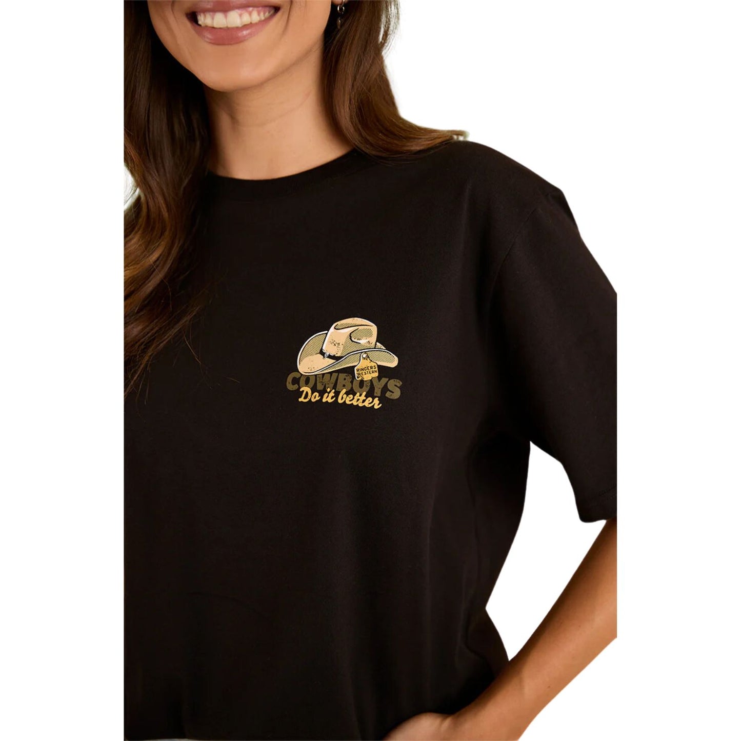 Ringers Western Cowboys Do It Better Unisex T-Shirt - Black