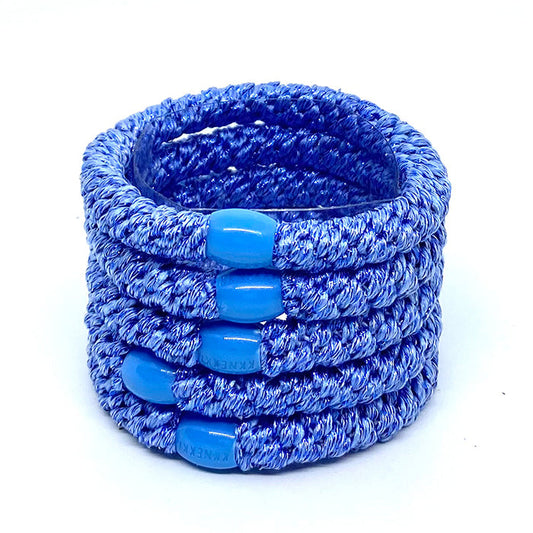Beeyoo 5 Pack Hairbands - Blue Glitter