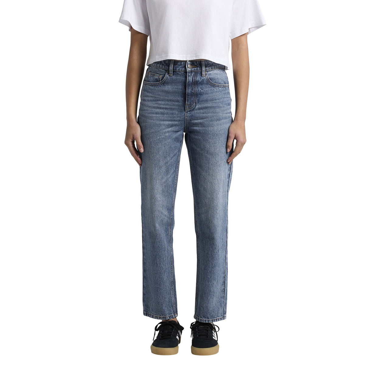 AS Colour Wo's Straight Jeans - Washed Blue