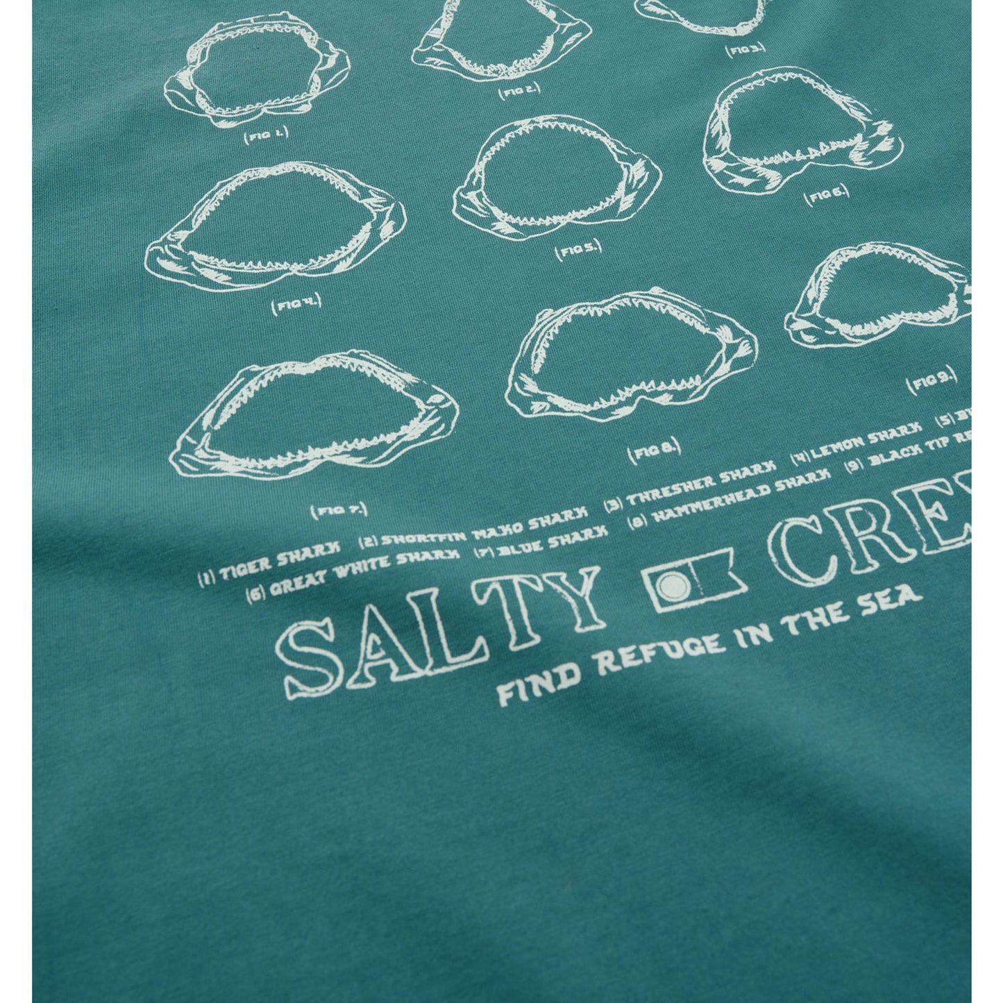 Salty Crew Jawbone Vintage S/S Tee - Pigment Teal
