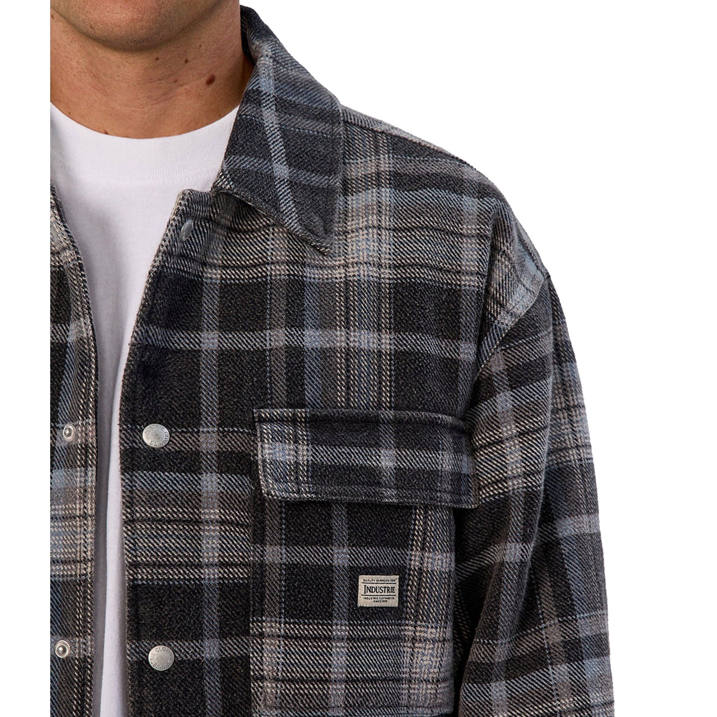 Industrie The Phoenix Jacket - Charcoal/Blue Combo