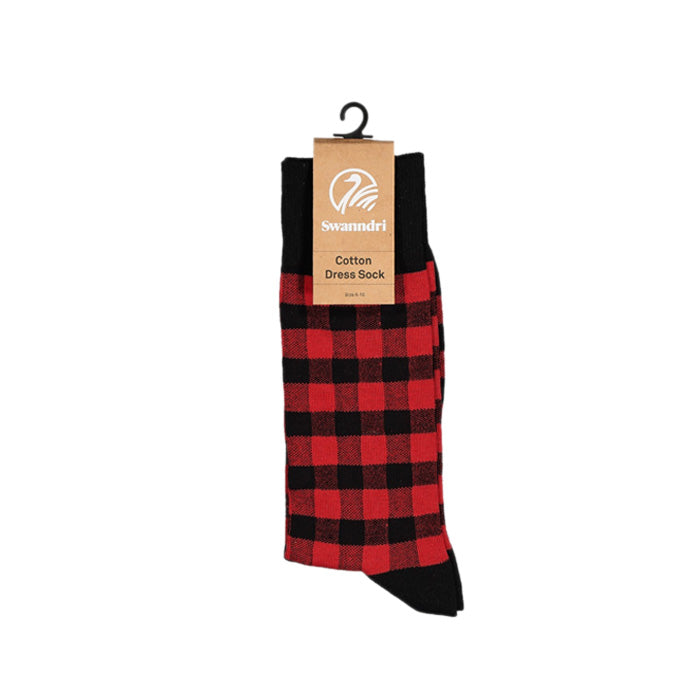 Swanndri Heritage Cotton Sock - Red/Black