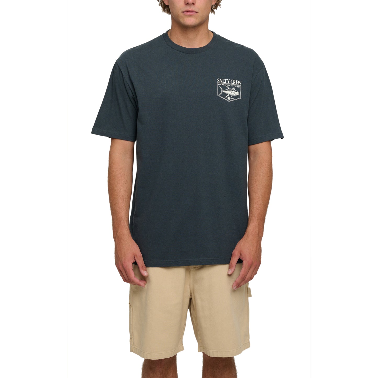 Salty Crew Angler Standard S/S Tee - Coal