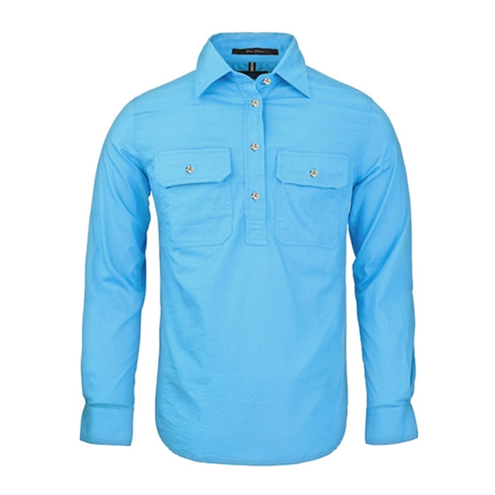 Pilbara Ladies Closed Front L/S Shirts - Light Colours