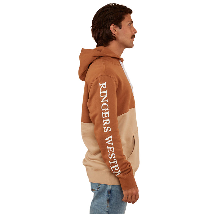 Ringers Western Hahndorf Men's Hoodie - Toffee/Dark Sand