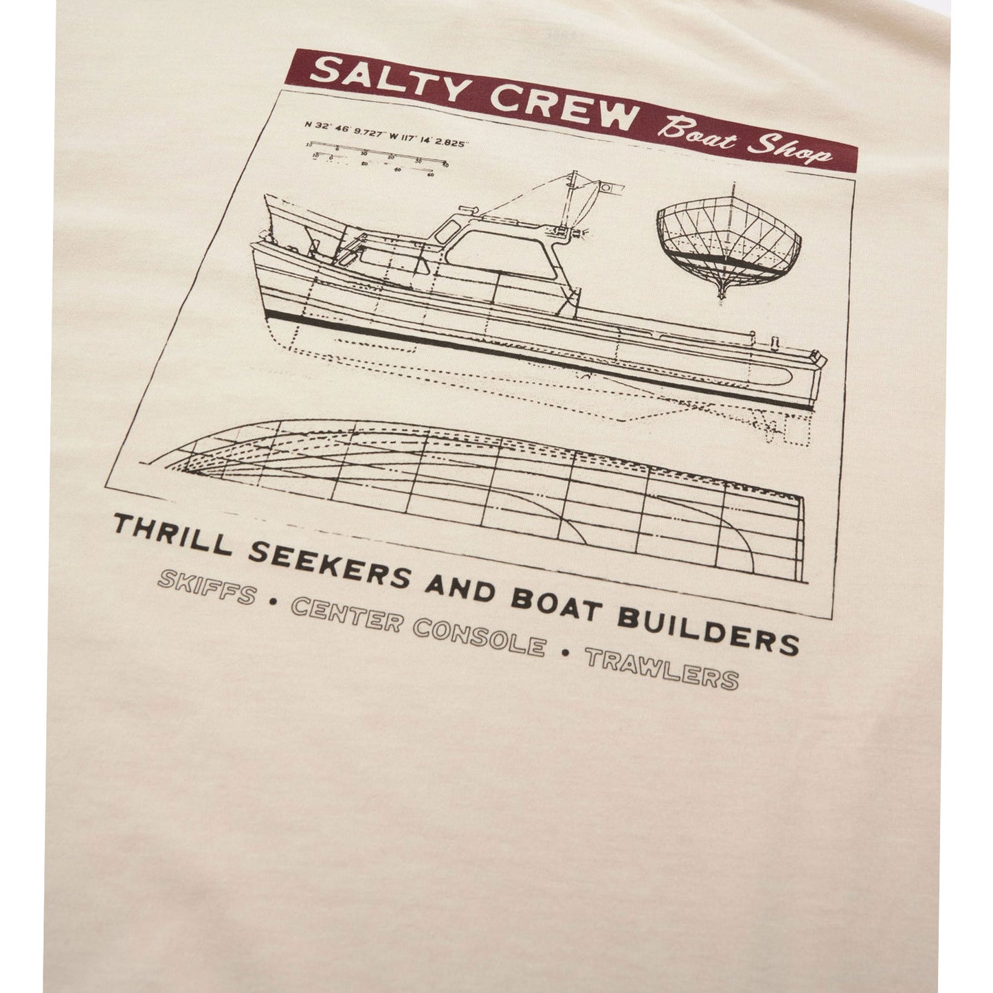 Salty Crew Boat Shop Vintage S/S Tee - Sand