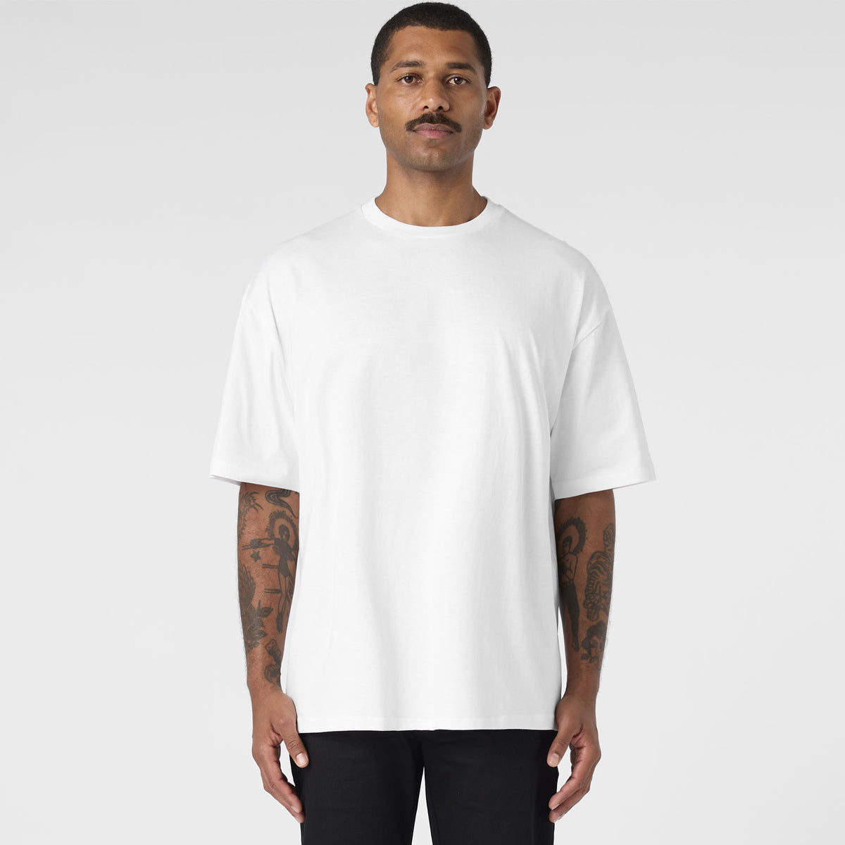 AS Colour Men's Block Oversized Tee - White