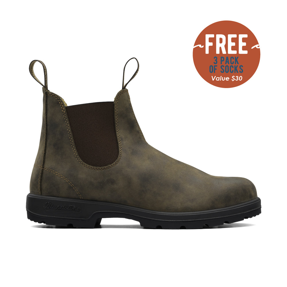 Blundstone Unisex 585 Chelsea Boots Rustic Brown