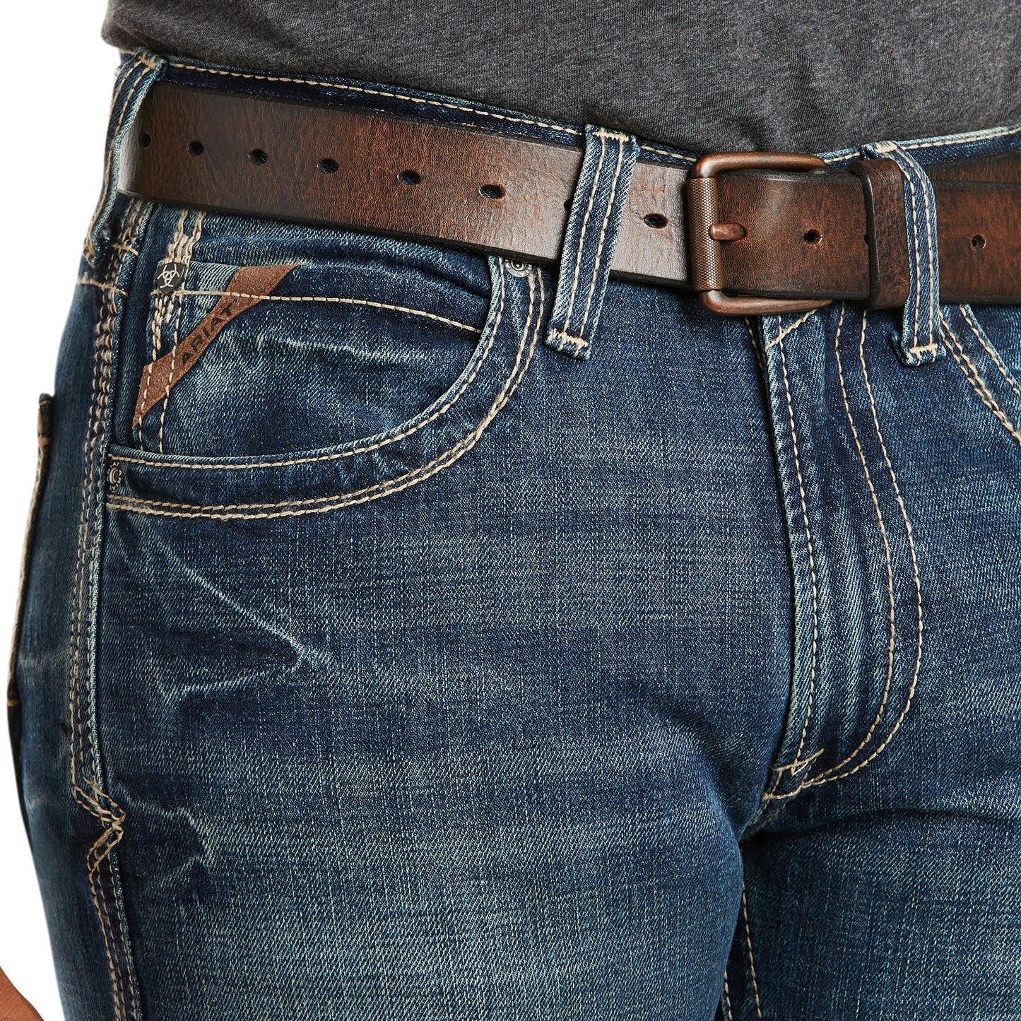 Ariat Men's M5 Slim Boundary Stackable Straight Leg - Gulch