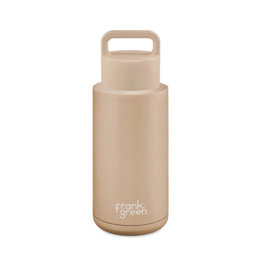 Frank Green 34oz Ceramic Reusable Bottle Grip Lid - Soft Stone