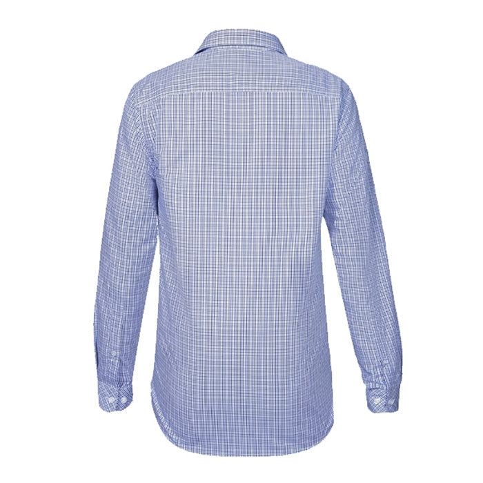 Pilbara Men’s Check Dual Pocket L/S Shirt - Red/Blue/Black/White Check