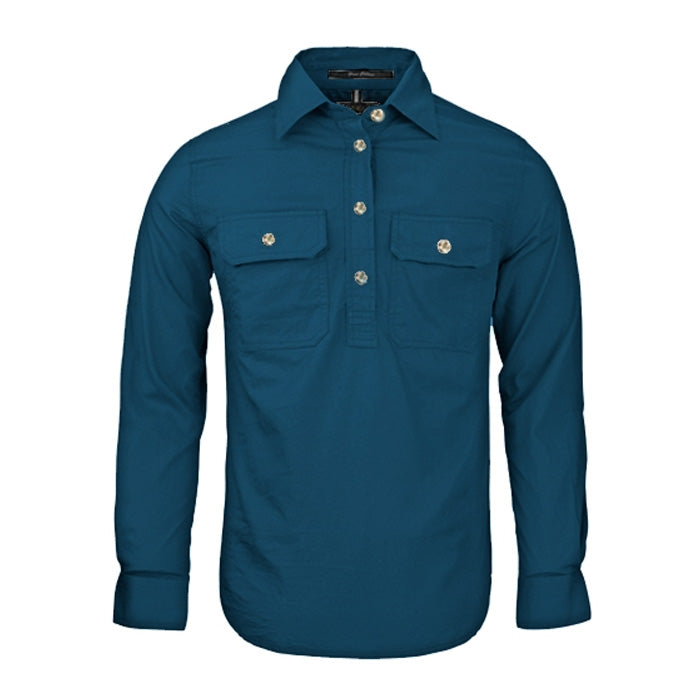 Pilbara Ladies Closed Front L/S Shirts - Dark Colours