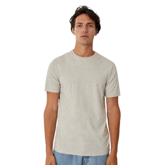 Industrie The New Basic Crew Tee - Oat Marle