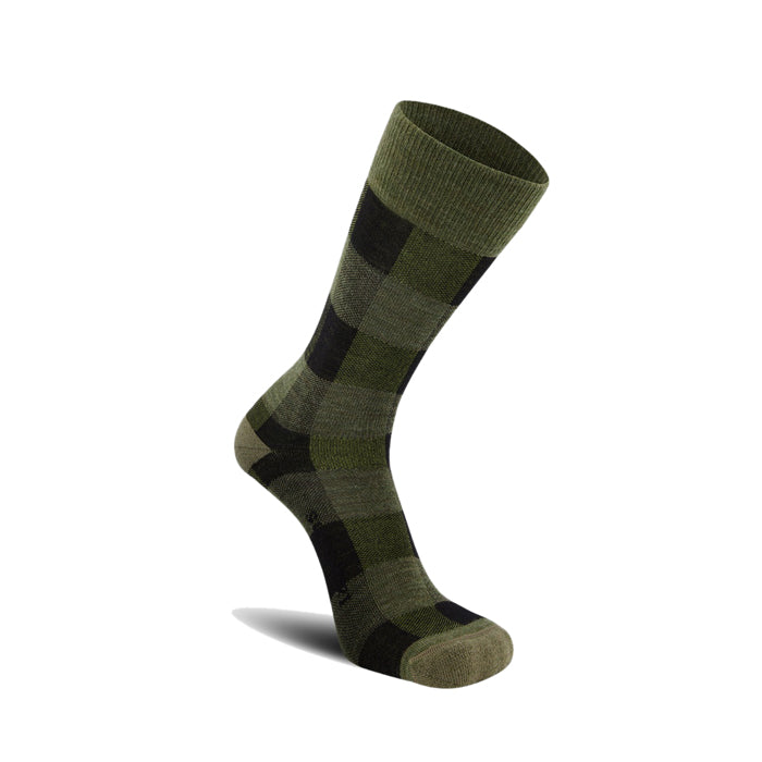Swanndri Colombo Check Merino Sock - Olive Check