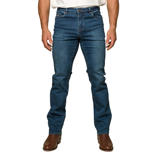 Ringers Western Mitchell Men's Straight Leg Jeans - Mid Blue