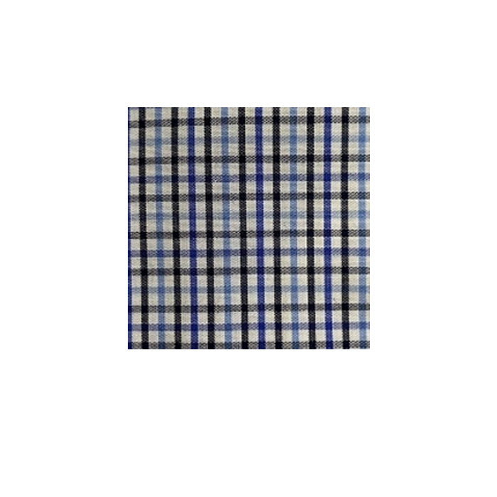 Pilbara Men’s Check Dual Pocket L/S Shirt - Royal/Blue/Black/White Check