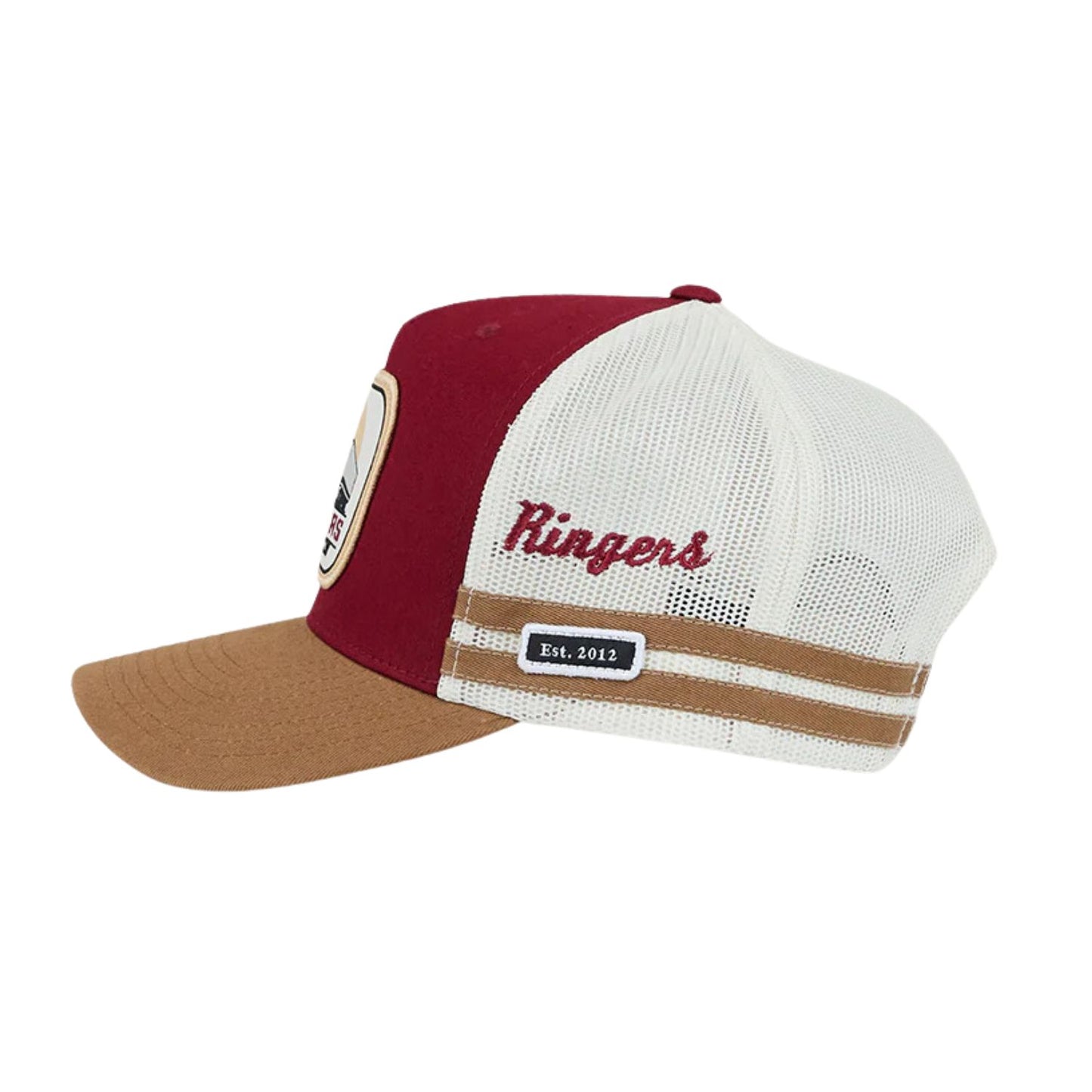 Ringers Western Big Rig Trucker Cap - Burgundy/Clay
