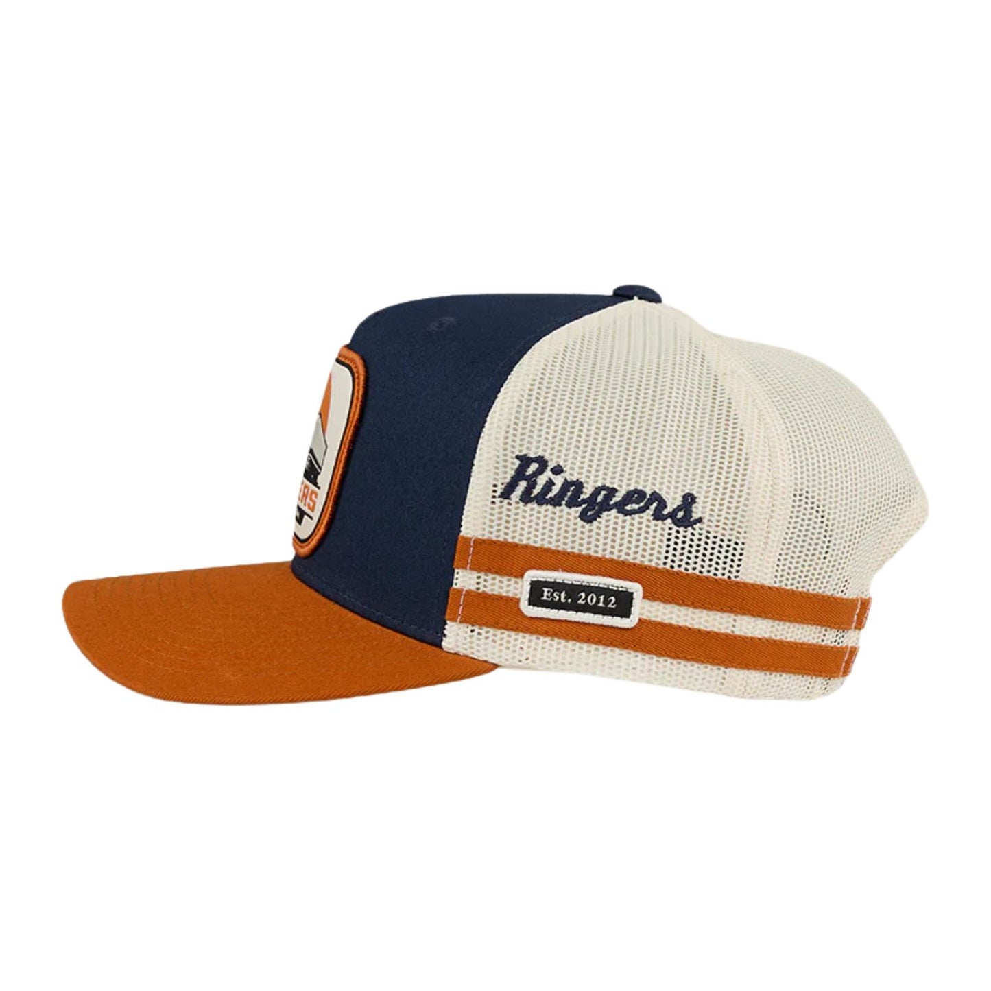 Ringers Western Big Rig Trucker Cap - Navy/Burnt Orange