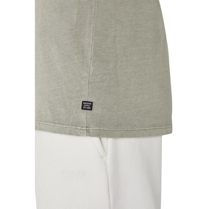 Industrie The Basic Classic Crew Tee - PD Light Sage