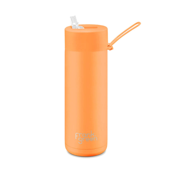 Frank Green 20oz Ceramic Reusable Bottle - Neon Orange
