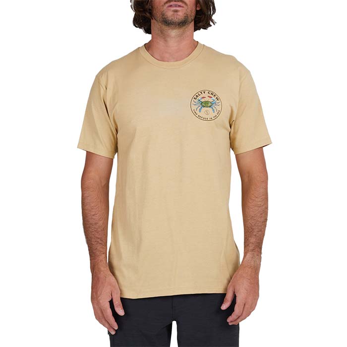 Salty Crew Blue Crabber Premium S/S Tee - Camel